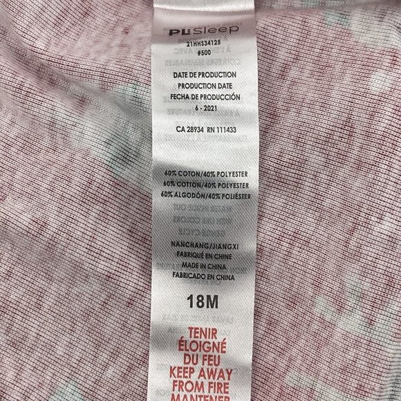 PL Sleep Christmas Pajamas & Hat Size 18 Months Red Green - Picture 7 of 7